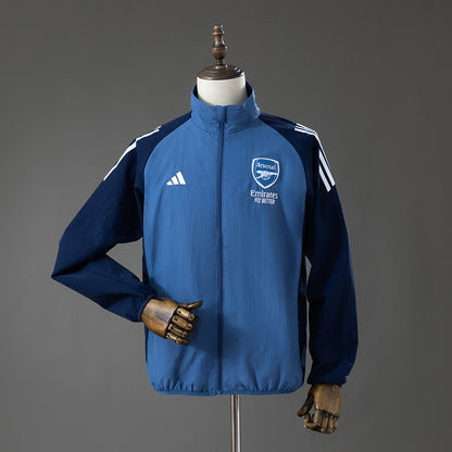 Rompevientos Arsenal 2026 Azul - Vista frontal