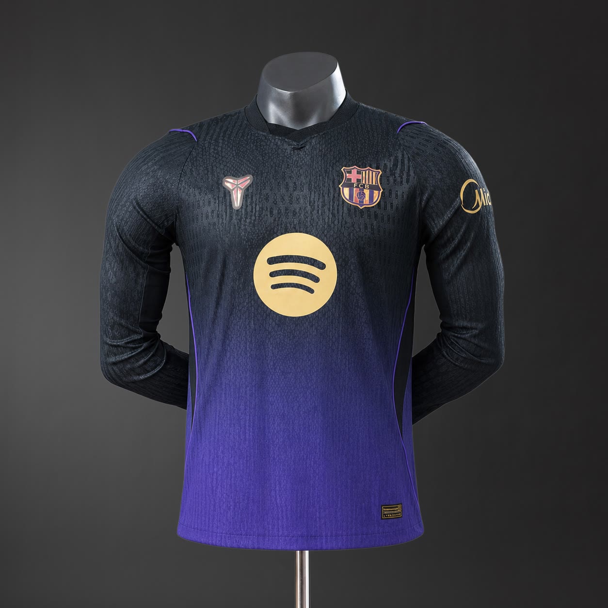 Camiseta FC Barcelona x Kobe Bryant 26/27 Visitante Manga Larga, Versión Jugador - Vista frontal