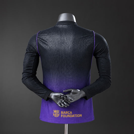 Camiseta FC Barcelona x Kobe Bryant 26/27 Visitante Manga Larga, Versión Jugador - Vista posterior