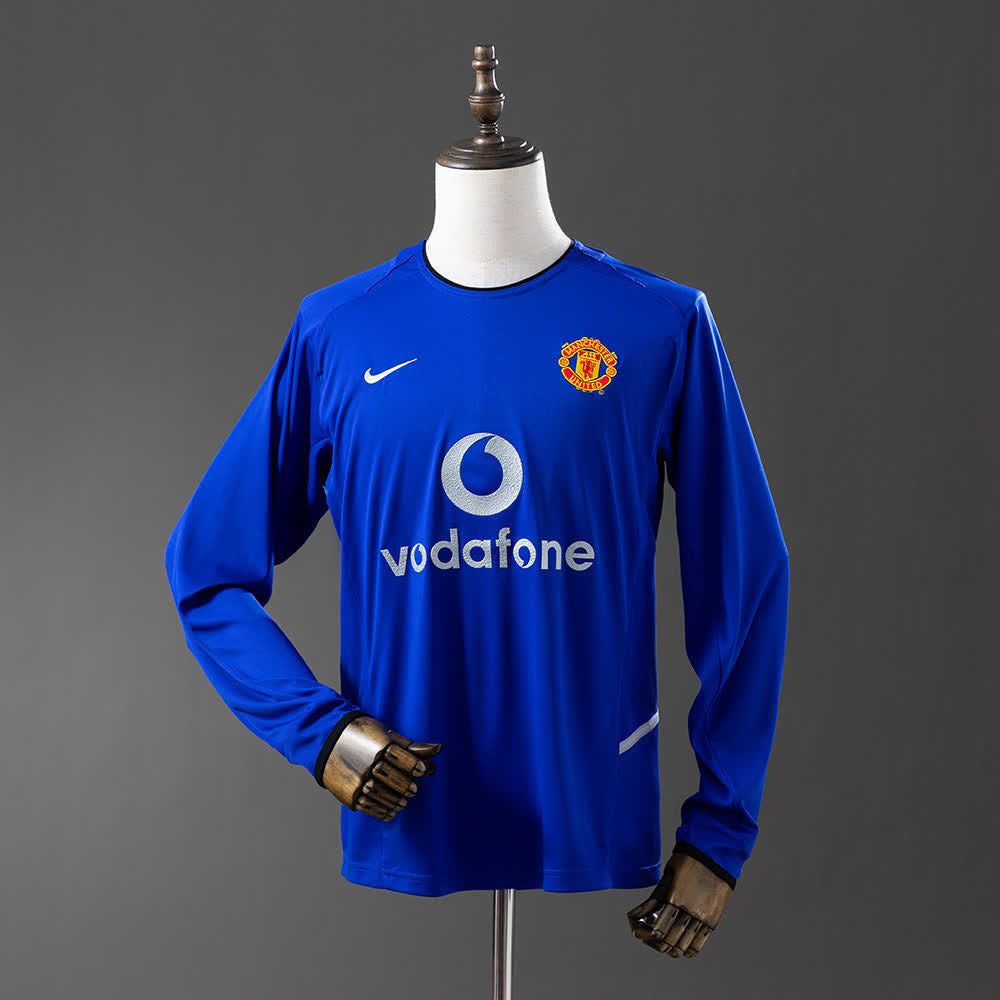 Camiseta Manchester United 02/03 Tercera Retro Manga Larga - Vista frontal