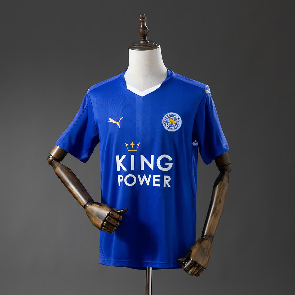 Camiseta Leicester City 15/16 Local Retro - Vista frontal