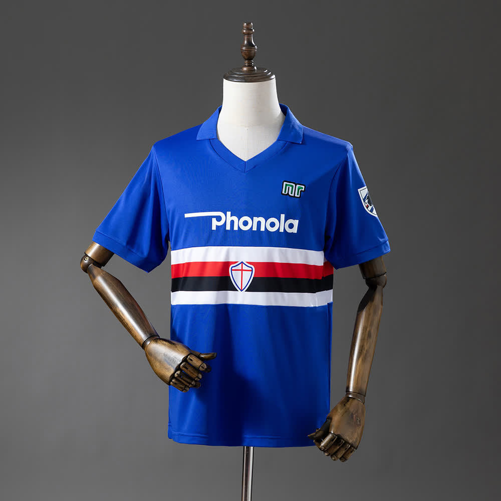 Camiseta Sampdoria 84/88 Local Retro - Vista frontal