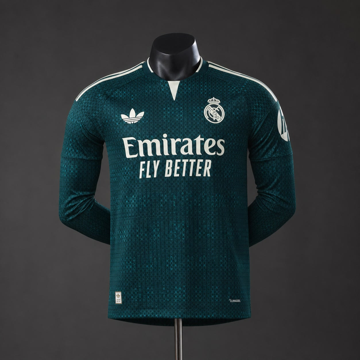 Camiseta Real Madrid 26/27 Visitante Manga Larga, Versión Jugador - Vista frontal