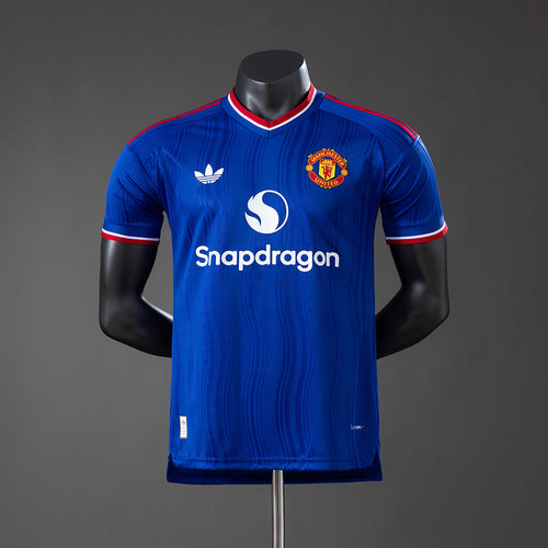 Camiseta Manchester United 26/27 Tercera Azul, Versión Jugador - Vista frontal