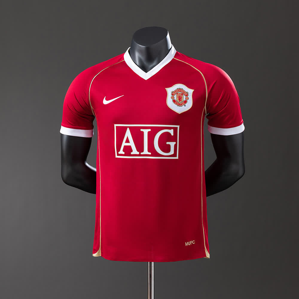 Camiseta Manchester United 06/07 Local Versión Jugador Retro - Vista frontal