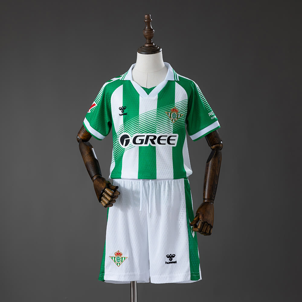 Equipación para niños 2026-2027 Real Betis Local - Vista frontal