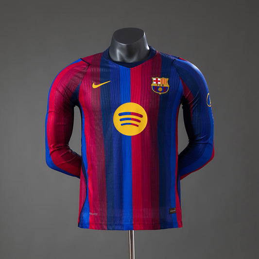 Camiseta FC Barcelona 26/27 Local Manga Larga, Versión Jugador - Vista frontal