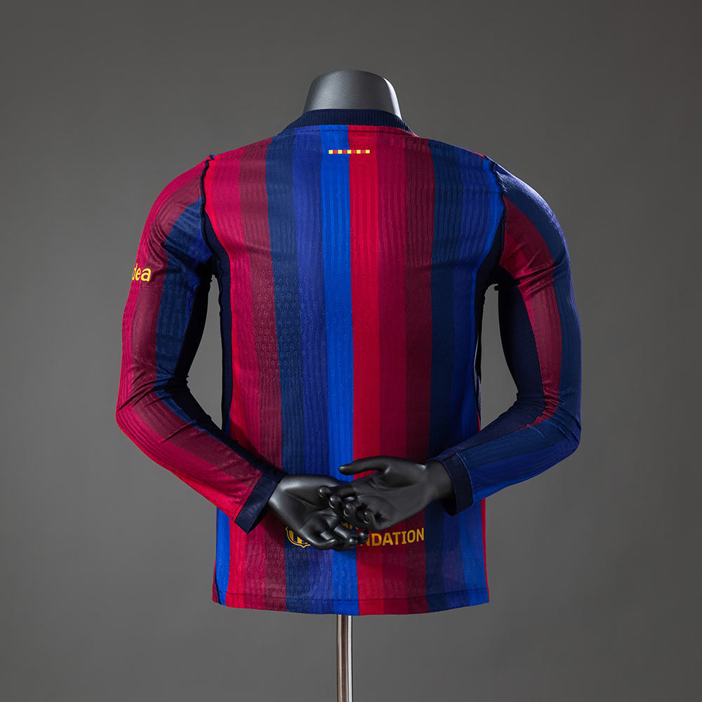 Camiseta FC Barcelona 26/27 Local Manga Larga, Versión Jugador - Vista posterior