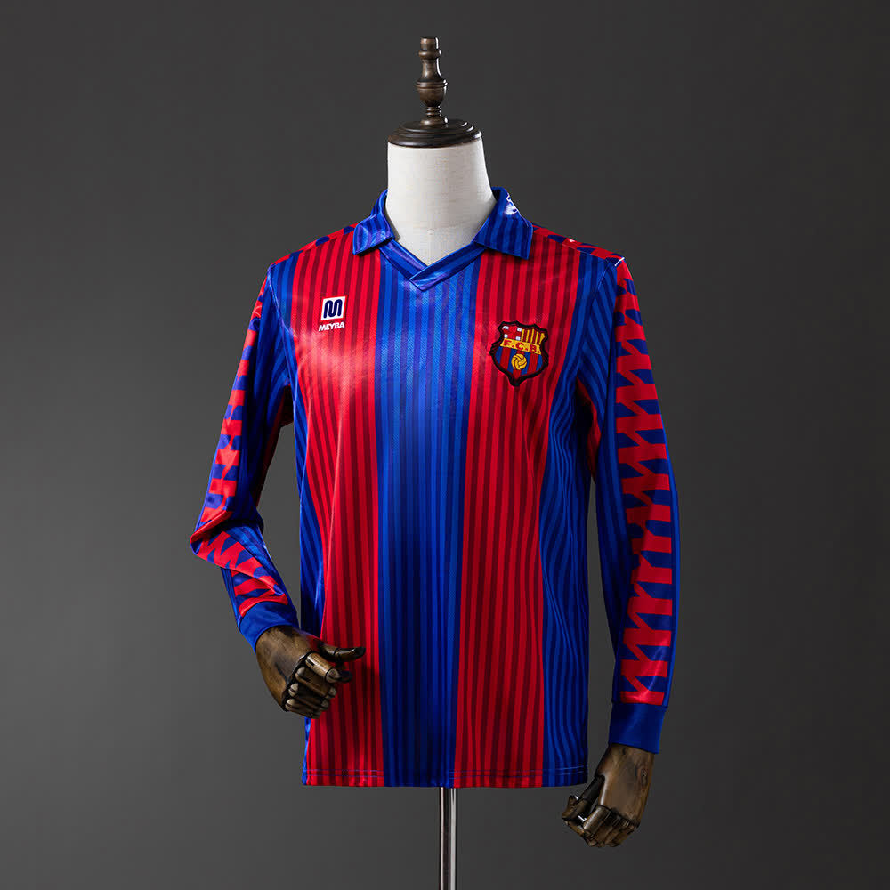 Camiseta FC Barcelona 91/92 Local Manga Larga Retro - Vista frontal