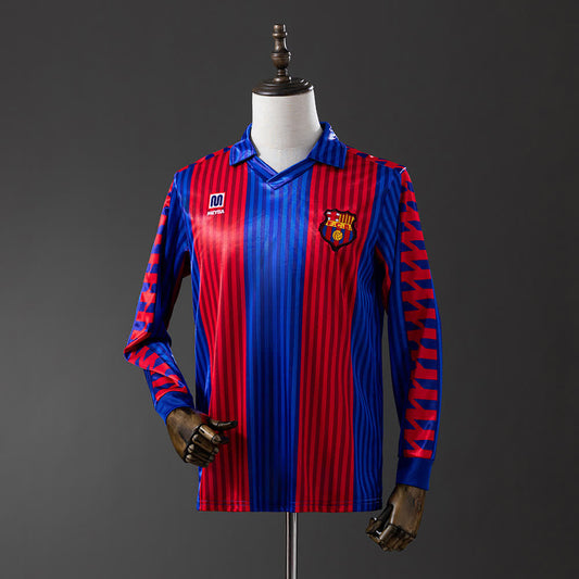 Camiseta FC Barcelona 91/92 Local Manga Larga Retro - Vista frontal