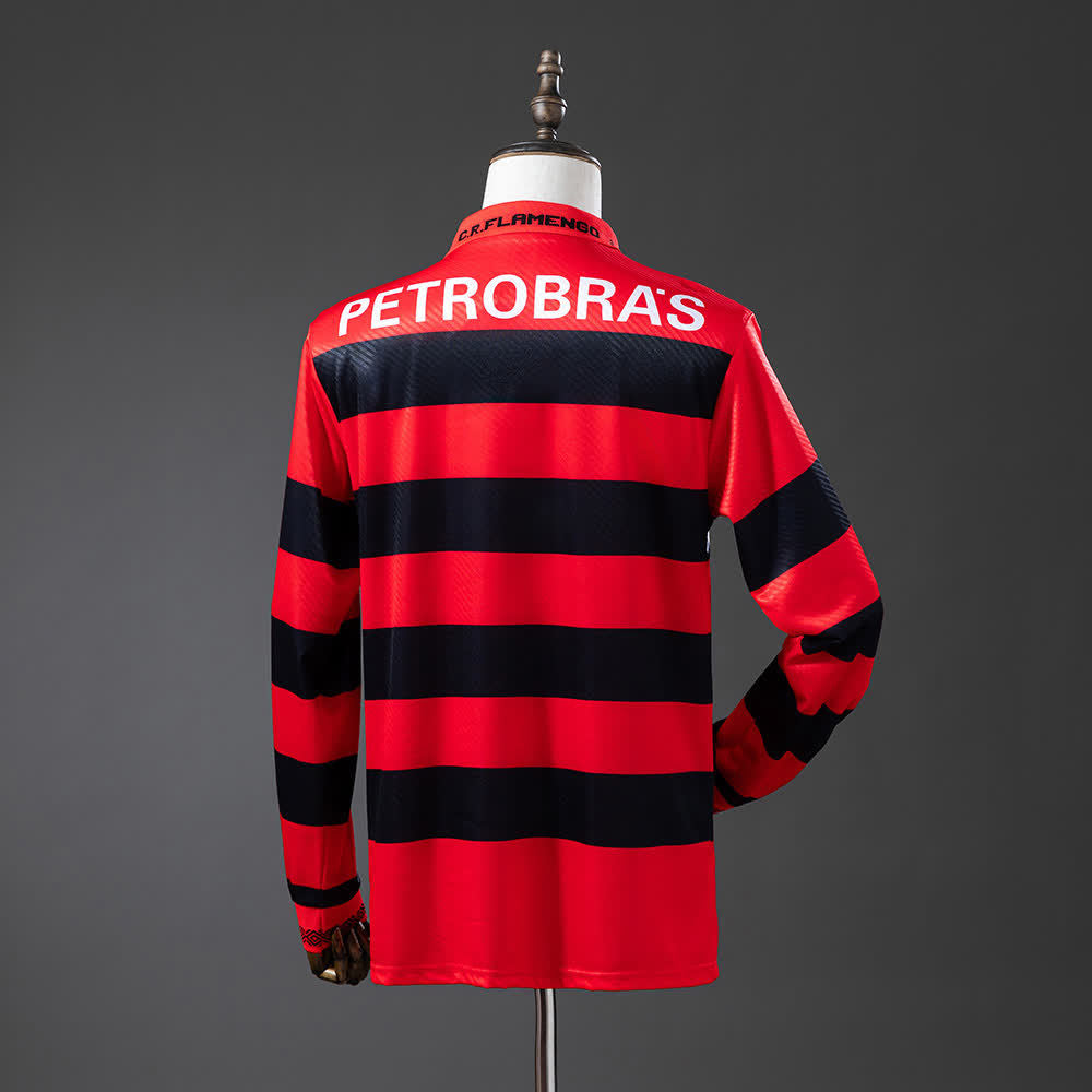 Camiseta Flamengo 94/95 Local Manga Larga Retro - Vista posterior