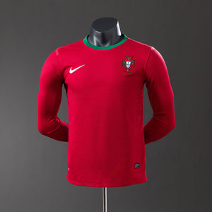 Camiseta Portugal 2012 Local Manga Larga Retro