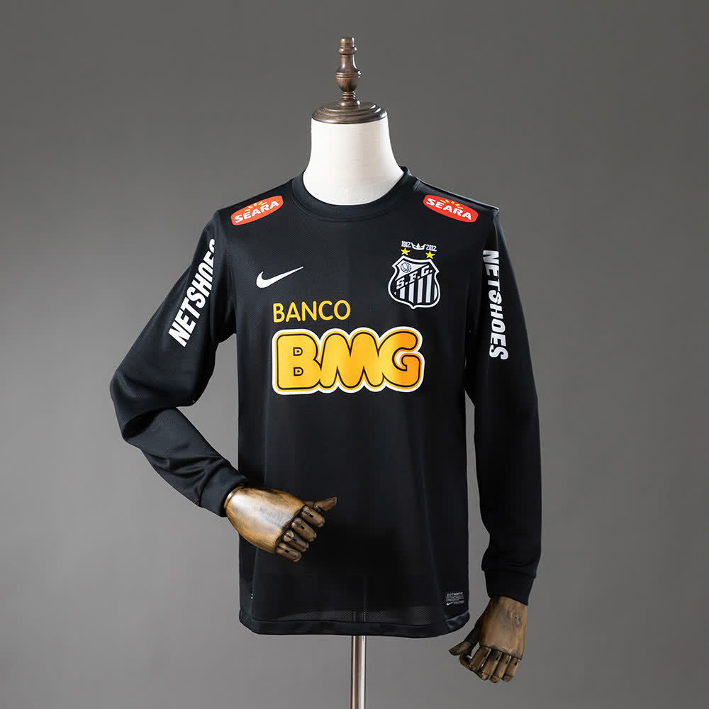 Camiseta Santos 12/13 Visitante Manga Larga Retro - Vista frontal