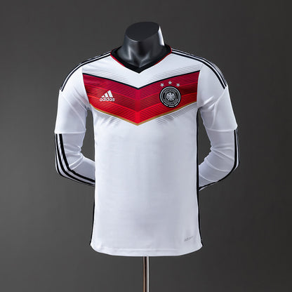 Camiseta Alemania 2014 Local Manga Larga Retro - Vista frontal
