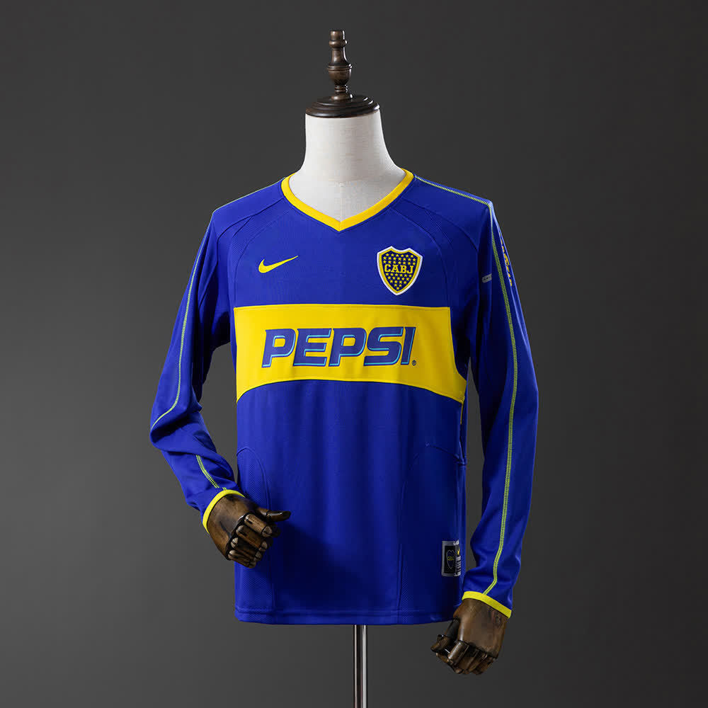 Camiseta Boca Juniors 03/04 Local Manga Larga Retro - Vista frontal