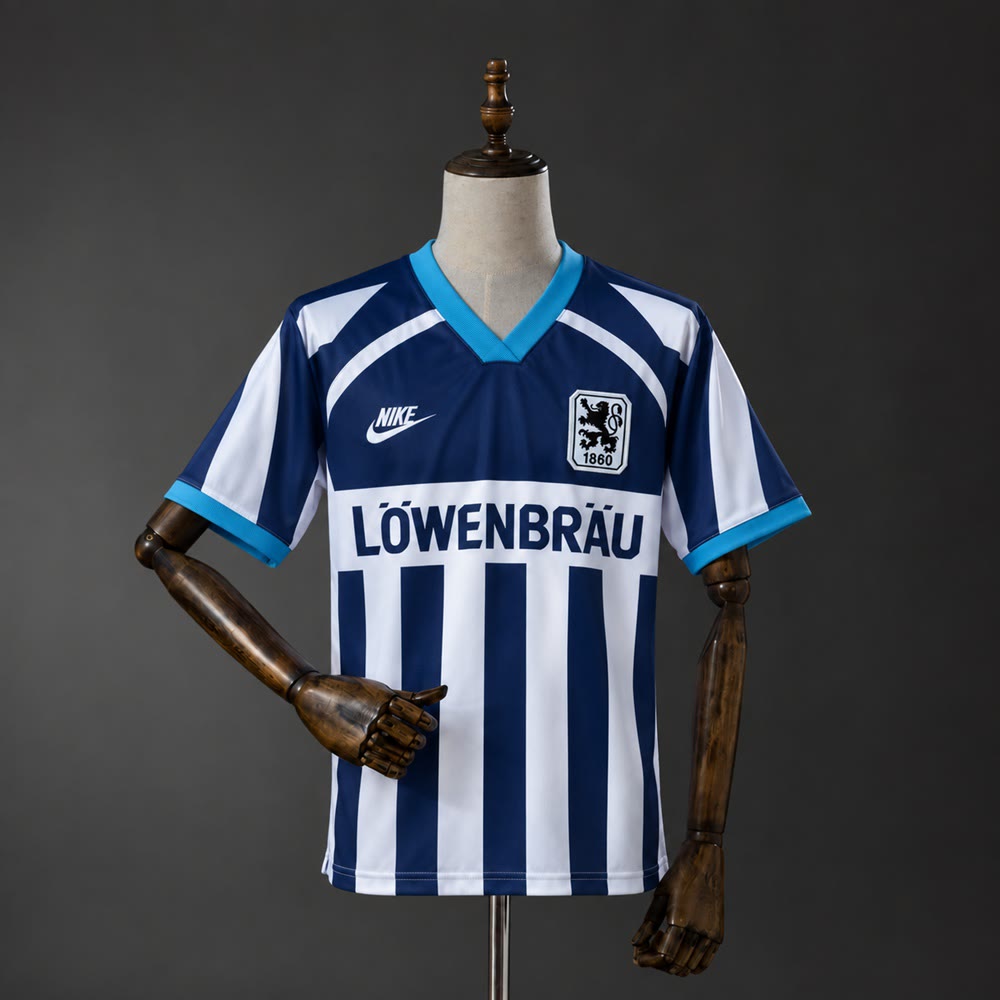 Camiseta TSV 1860 Múnich 95/96 Visitante Retro - Vista frontal