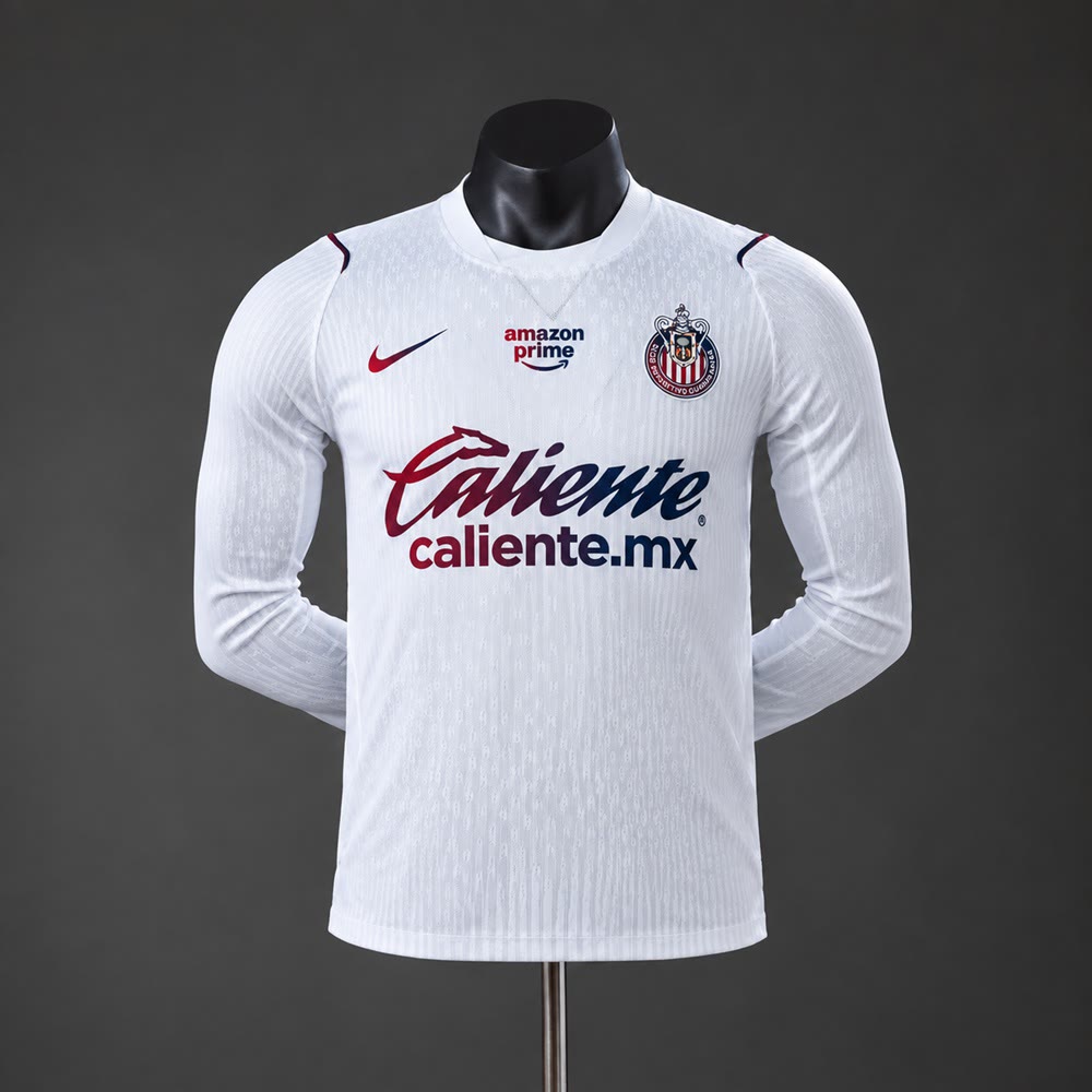 Camiseta Chivas Guadalajara 26/27 Visitante Manga Larga, Versión Jugador - Vista frontal