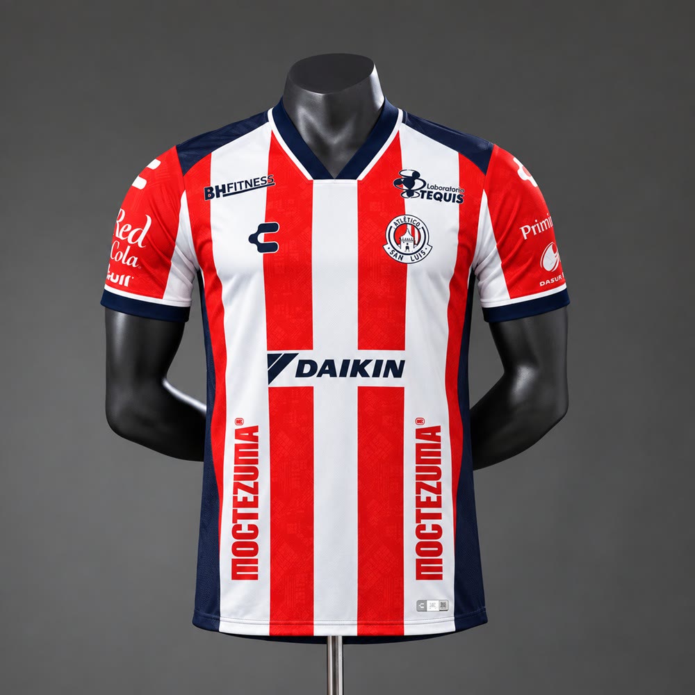 Camiseta Atlético San Luis 26/27 Local, Versión Jugador - Vista frontal
