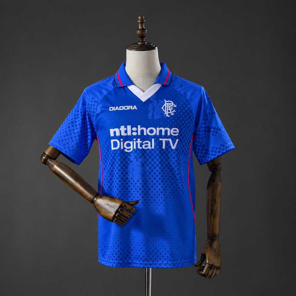 Camiseta Rangers 02/03 Local Retro - Vista frontal