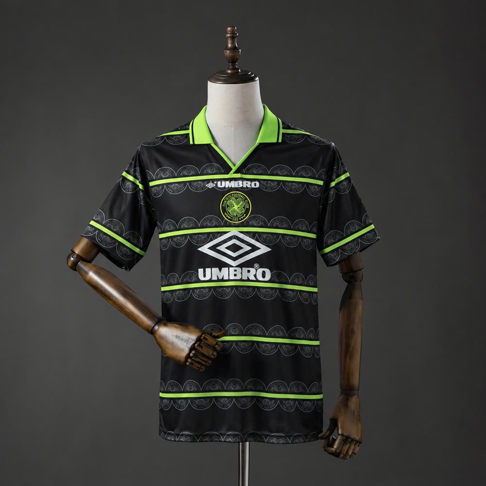 Camiseta Celtic 98/99 Visitante Retro - Vista frontal