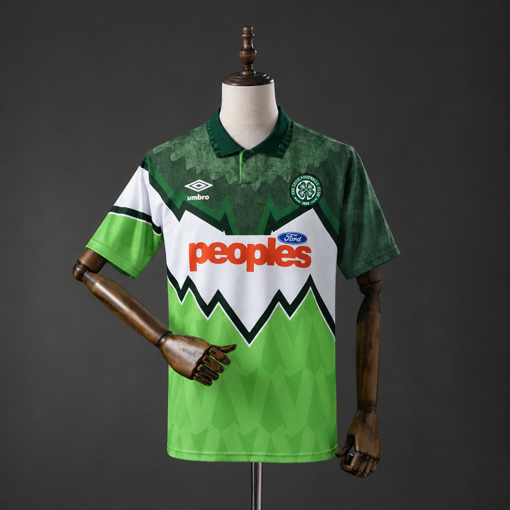 Camiseta Celtic 91/92 Visitante Retro - Vista frontal