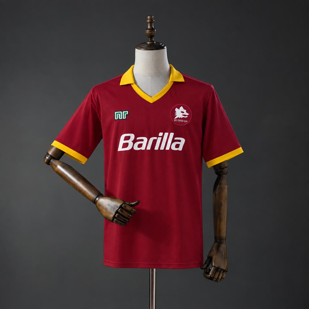 Camiseta AS Roma 89/90 Local Retro - Vista frontal