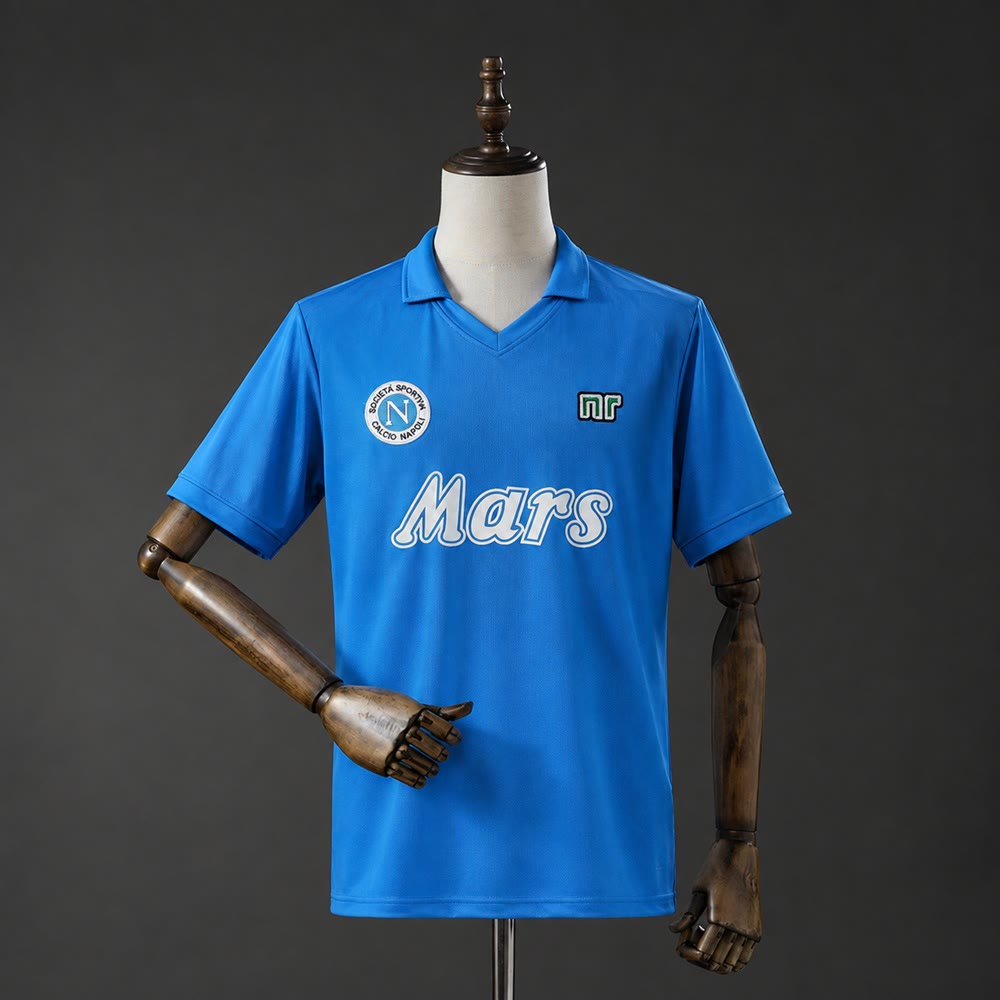 Camiseta SSC Napoli 88/89 Local Retro - Vista frontal