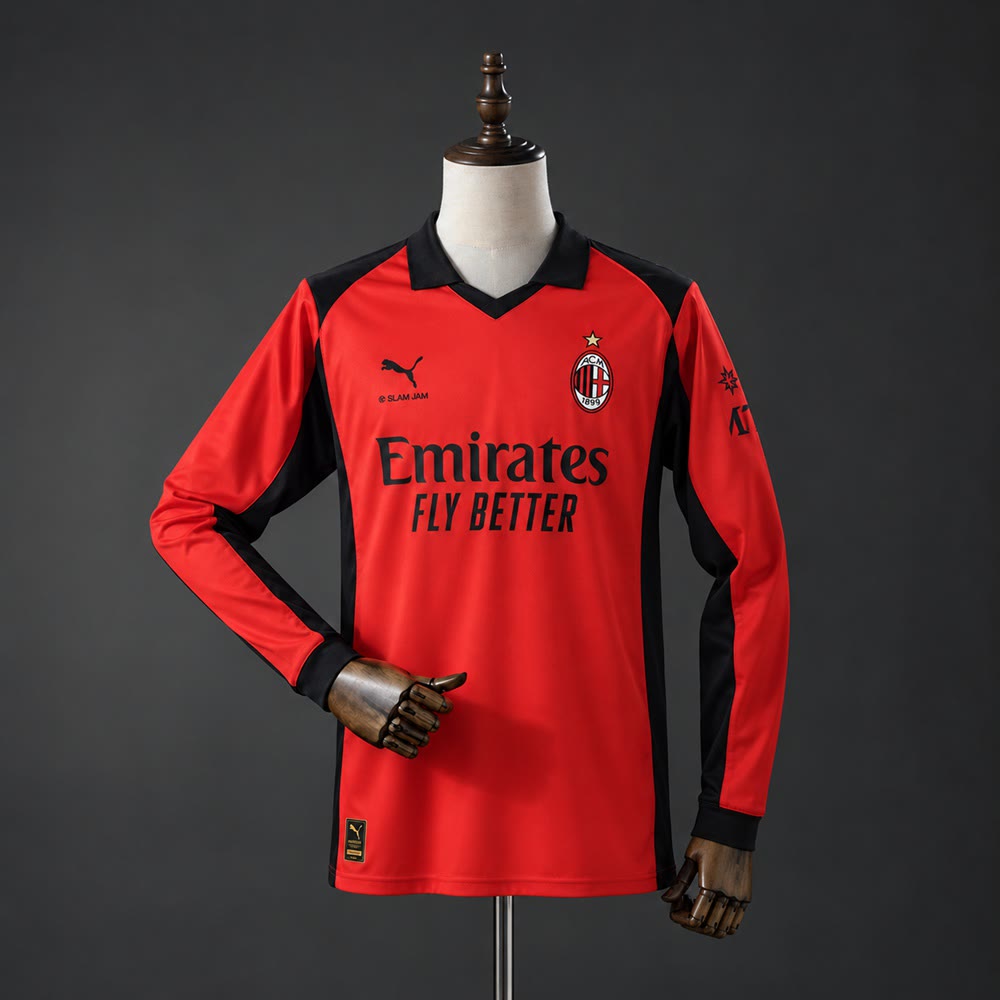 Camiseta AC Milan 26/27 Cuarta Manga Larga - Vista frontal