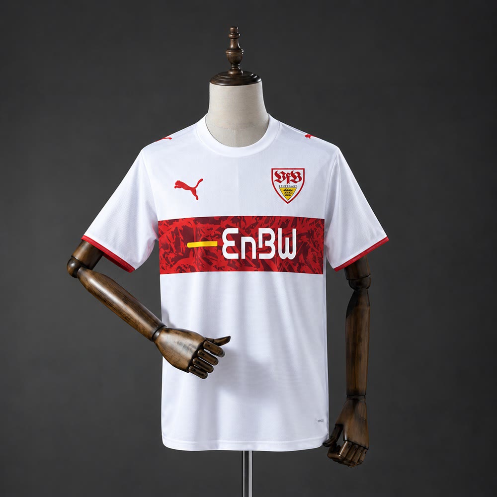 Camiseta VfB Stuttgart 06/07 Local Retro - Vista frontal