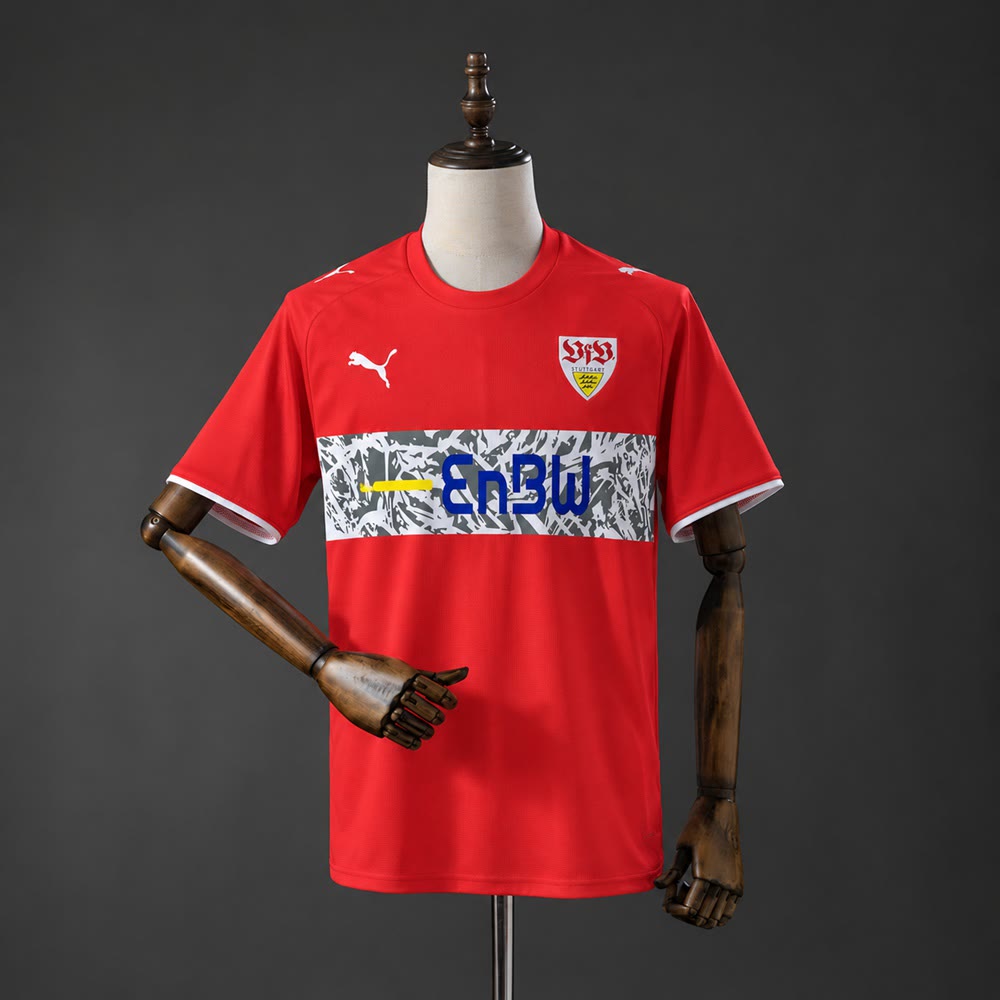 Camiseta VfB Stuttgart 06/07 Visitante Retro - Vista frontal