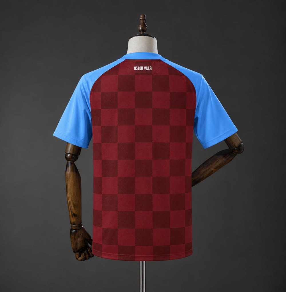 Camiseta Aston Villa 11/12 Local Retro - Vista posterior