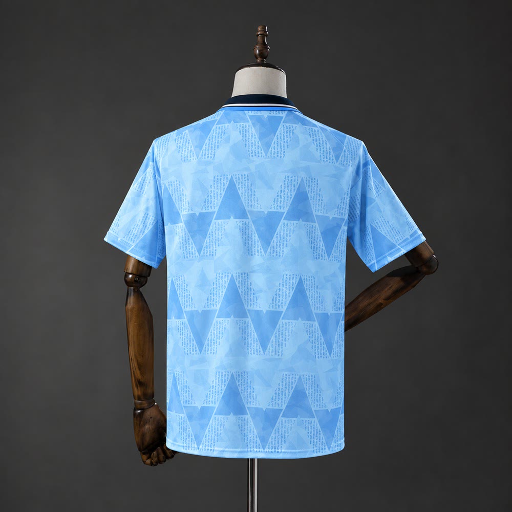 Camiseta Manchester City 89/91 Local Retro - Vista posterior
