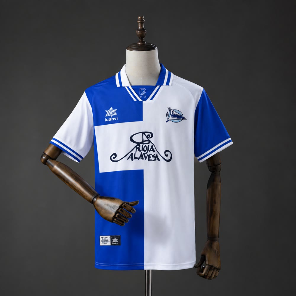 Camiseta Deportivo Alavés 00/01 Local Retro - Vista frontal