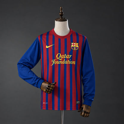 Camiseta FC Barcelona 11/12 Local Manga Larga Retro - Vista frontal