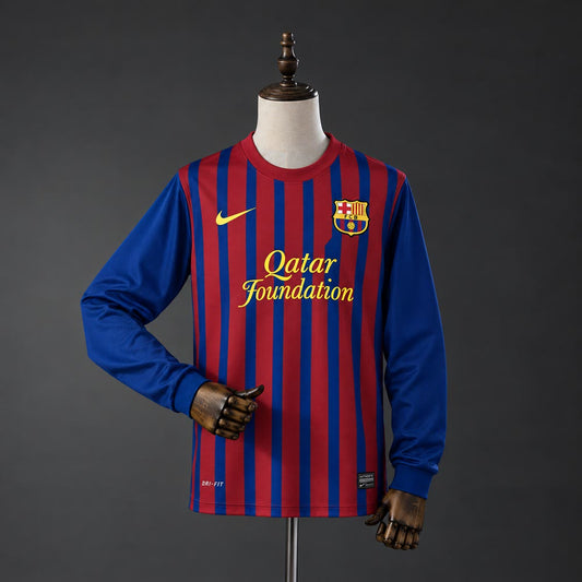 Camiseta FC Barcelona 11/12 Local Manga Larga Retro - Vista frontal