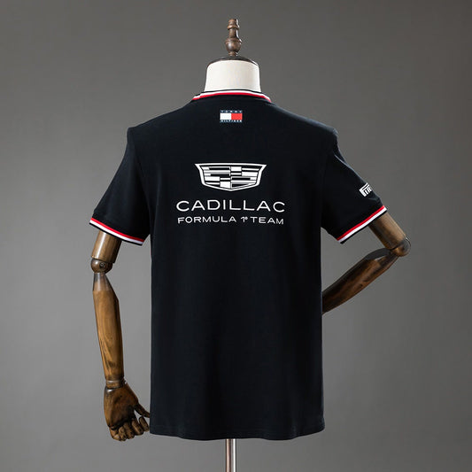 Camiseta Cadillac F1 Team 2026 Sergio Pérez Negra - Vista posterior