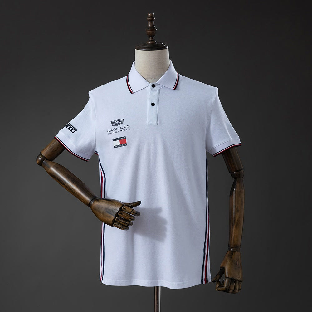 Polo Cadillac F1 Team 2026 Blanco - Vista frontal