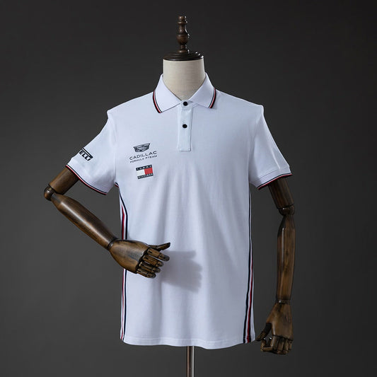 Polo Cadillac F1 Team 2026 Blanco - Vista frontal