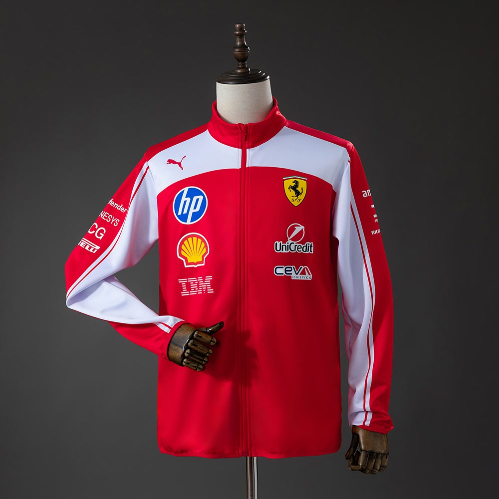 Chaqueta Scuderia Ferrari 2026 F1 Roja - Vista frontal