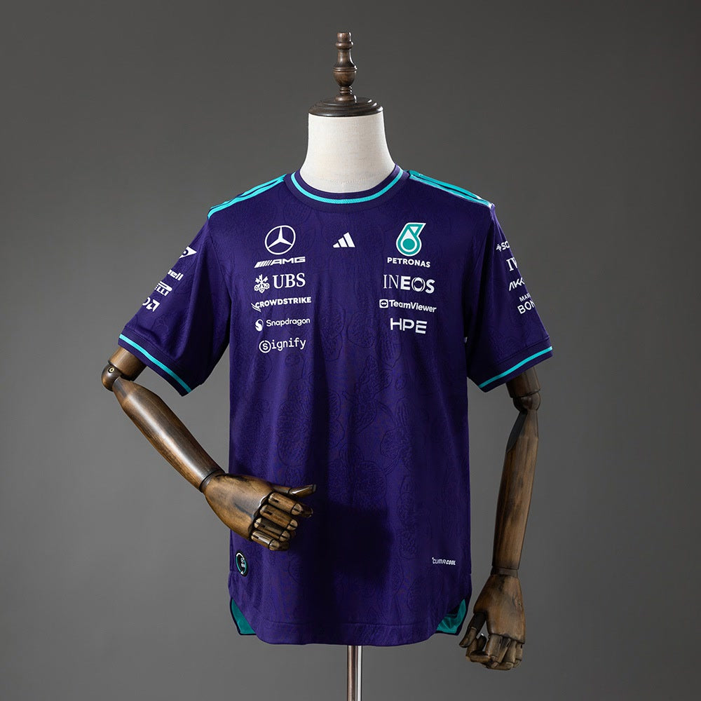 Camiseta Mercedes-AMG Petronas 2026 F1 Morada - Vista frontal