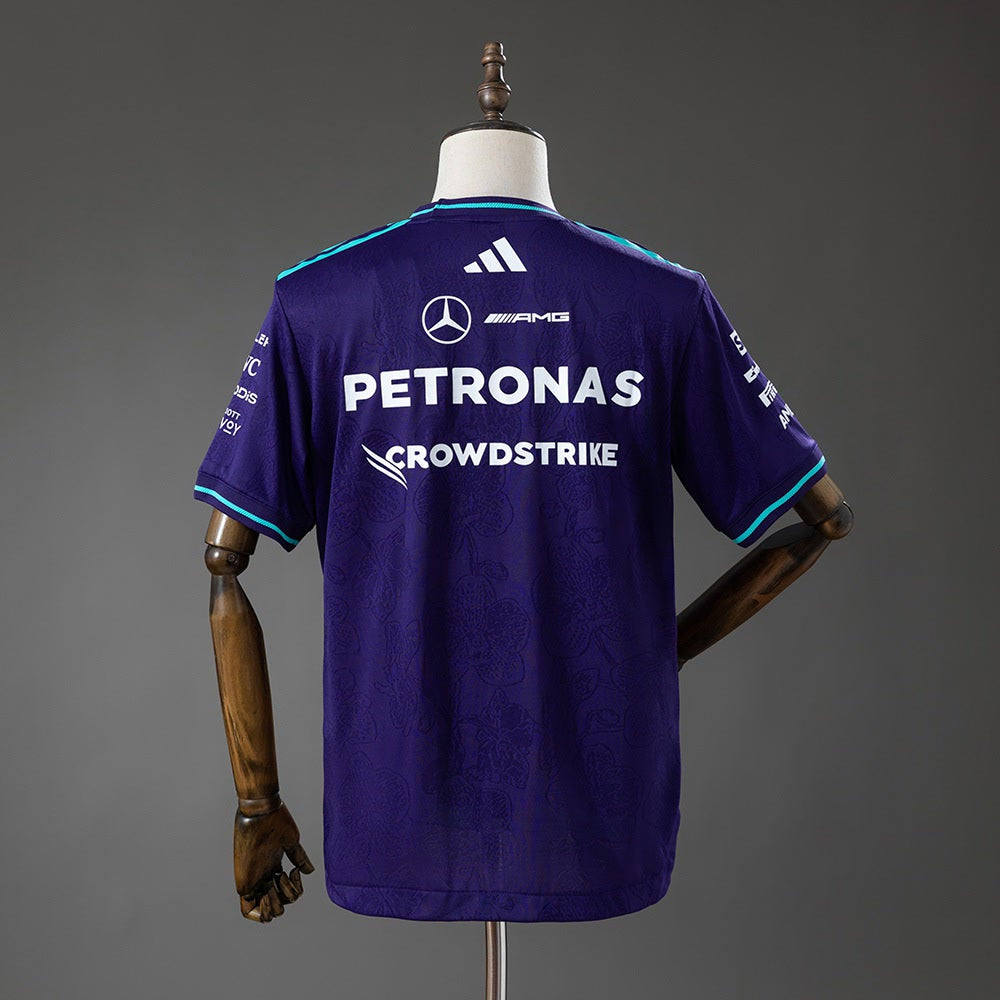 Camiseta Mercedes-AMG Petronas 2026 F1 Morada - Vista posterior