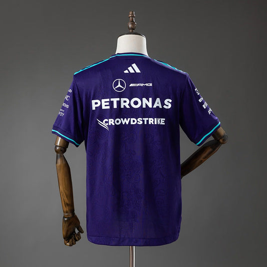 Camiseta Mercedes-AMG Petronas 2026 F1 Morada - Vista posterior