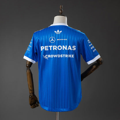 Camiseta Mercedes-AMG Petronas 2026 F1 Azul - Vista posterior