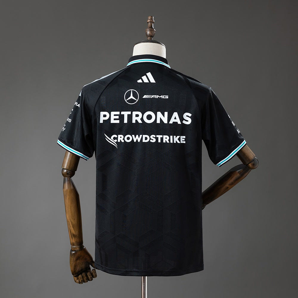 Polo Mercedes-AMG Petronas 2026 F1 Negro - Vista posterior