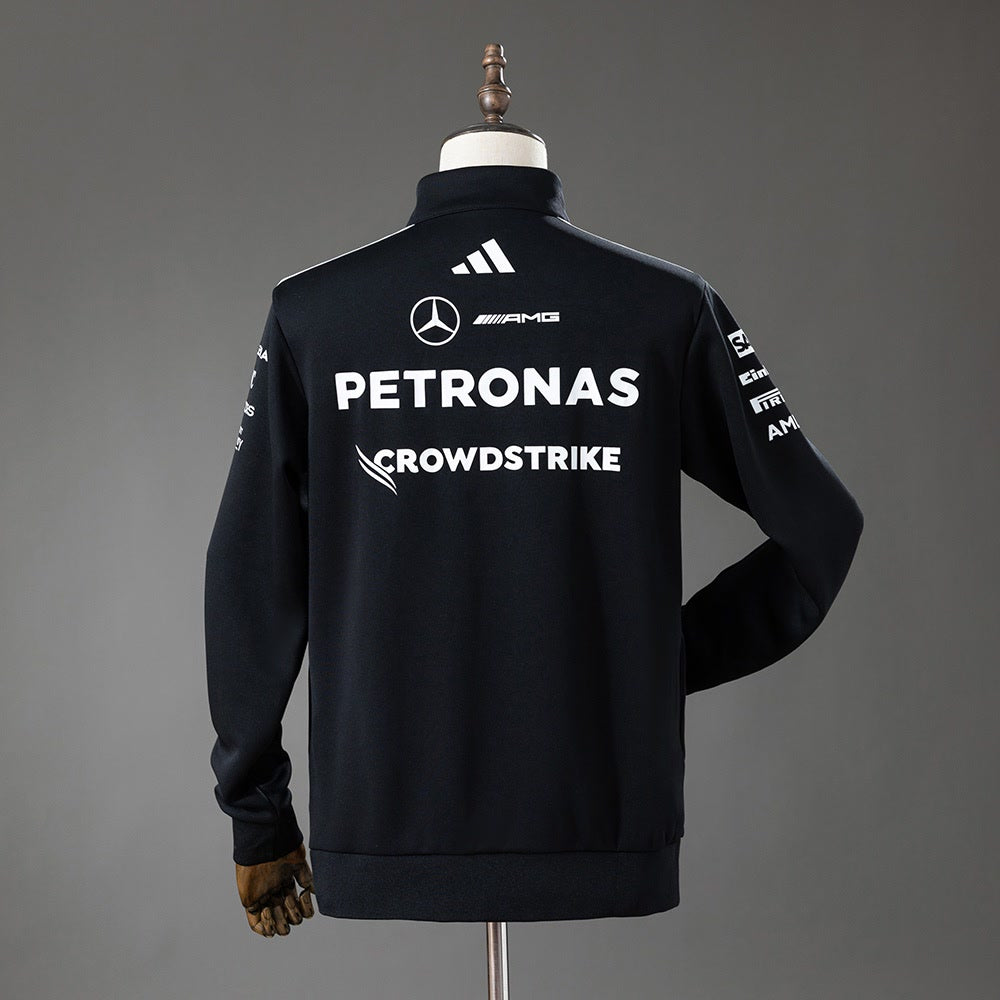 Chaqueta Mercedes-AMG Petronas 2026 F1 Negra - Vista posterior