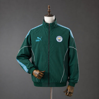 Chaqueta Manchester City 25/26 Verde Oscuro - Vista frontal