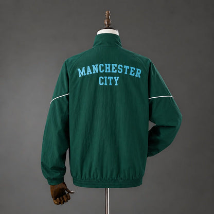 Chaqueta Manchester City 25/26 Verde Oscuro - Vista posterior