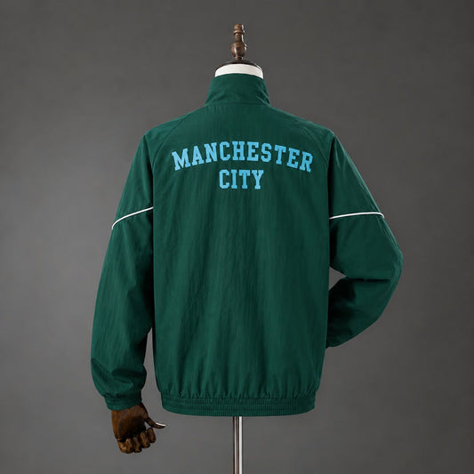 Chaqueta Manchester City 25/26 Verde Oscuro - Vista posterior