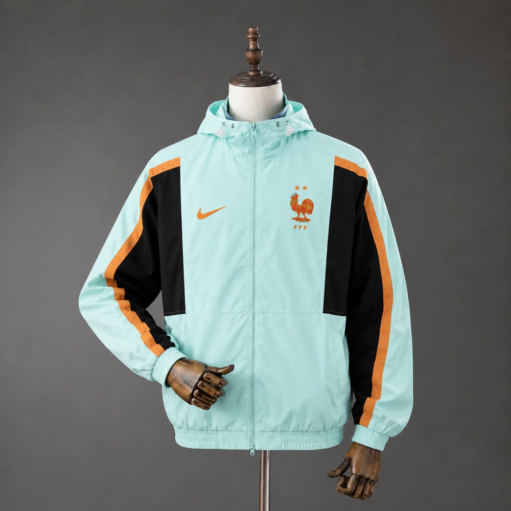 Chaqueta Francia 2026 Cian - Vista frontal