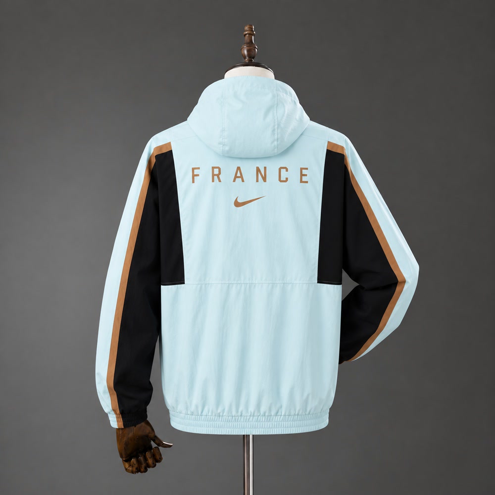 Chaqueta Francia 2026 Cian - Vista posterior